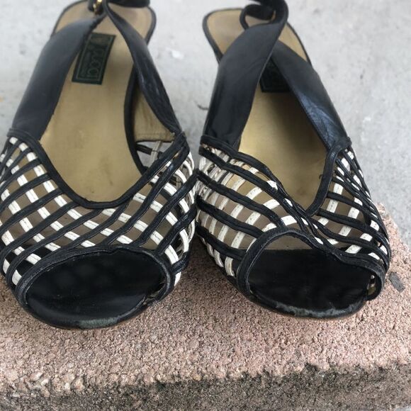 Gucci peep toe slingback s - Picture 4 of 10